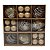 Kit Decoração Enfeite de Natal 8cm e 4cm 30 Unidade Dourado - Imagem 3