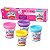 Kit 4 Potinhos De Massinhas Com Glitter Massa De Modelar - Imagem 1