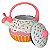 Chaleira Cupcake Esmaltada Gás Indução Apito 2,2 Litros - Imagem 3