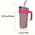CANECA FASHION COLORIDA COM CANUDO 800ML CORES SORTIDAS - Imagem 2