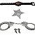 Kit Policial Algema Distintivo e Relógio Pica Pau 399 - Imagem 7