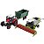 KIT TRATOR COM CARRETINHA COLHEITADEIRA CEIFA DE BRINQUEDO - Imagem 6