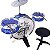 Bateria Brinquedo Musical Infantil Rock Star 4 Pcs v - Imagem 5