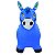 Cavalinho Upa Upa Brinquedo Pocoto Inflavel Musical Cor:Azul - Imagem 3