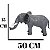 Brinquedo Animais Borracha Grande Macio Com Som Mod:Elefante - Imagem 2