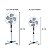 Ventilador de Coluna Branco Elite 3 Velocidades 35w 110v - Imagem 4