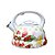 Chaleira Esmaltada Estampada Flores Com Apito 3L Diversas - Imagem 1