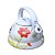 Chaleira Esmaltada Estampada Flores Com Apito 3L Diversas - Imagem 4