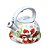 Chaleira Esmaltada Estampada Flores Com Apito 3L Diversas - Imagem 6