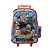MOCHILA ESCOLAR DRAGON BALL REFORÇADA AZUL COM RODINHAS - Imagem 1