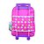 MOCHILA ESCOLAR DIVERTIDAMENTE REFORÇADA ROSA COM RODINHAS - Imagem 4