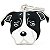 Identificador Pet MyFamily Amstaff em Preto e Branco - Imagem 1