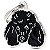 Medalha de Identificação para Cão Poodle MyFamily Friends - Preto - Imagem 1