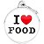 Pingente de Identificação MyFamily Charms Círculo Grande - Amor por Comida CH17LOVEFOOD - Imagem 1