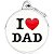 Medalha de Identificação MyFamily Grande Círculo - Eu Amo Papai CH17LOVEDAD - Imagem 1
