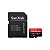 Cartão de Memória Micro SD Sandisk Extreme Pro 128GB - Vermelho e Preto - Imagem 1