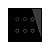 Interruptor de Luz Inteligente Moes WRS-BR4 4 Botões - Cor Preto - Imagem 1