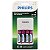 Carregador de Pilhas Philips SCB-2445NB/97 para AA/AAA - Imagem 1