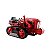 Trator Miniatura Metal Tracionado Vermelho 1/18 - KDW 691012 - Imagem 1