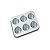 Forma De Cupcake Antiaderente Cuisinart Amb-6Jmp - 6 Unidades - Cor Prata - Imagem 1