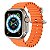 Relógio Inteligente Wearfit HW68 Ultra 49MM - Caixa de Alumínio e Pulseira Laranja Oceano - Imagem 1