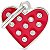 Identificador para Pet MyFamily Chic Coração com Brilhante - Vermelho - Imagem 1