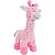 Girafa de Pelúcia Rosa - Brinquedo Macio e Encantador - Imagem 1