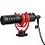 Microfone Direcional Boya BY-MM1+ - Preto e Vermelho, Ideal para Vídeos e Gravações - Imagem 1