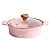 Cazuela Ecoramic Rosa com Tapa 20CM - Requinte e Praticidade na Cozinha - Imagem 1