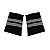 Epaulettes de Piloto em Nylon Preto com 2 Barras Prateadas - WAPX700-2SN - Imagem 1