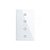Controlador de Toque Zigbee Homie Esp 4 Iluminação Interna HSS04TR Branco - Imagem 1