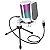 Microfone Gamer USB RGB Fifine A6V - Branco - Som Profissional e Estilizado - Imagem 1