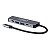 Hub USB Tipo C Yookie HUB-01 - 5 Portas - 87W - Cinza - Imagem 1