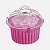 Organizador De Cupcakes Cuisinart Rosa - Conjunto Com 24 Peças - Imagem 1