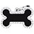Identificação Glam MyFamily - Osso Grande com Brilhante BH05GM Black - Imagem 1