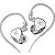 Fone de Ouvido In-Ear KZ DQ6 com Microfone - Cor Prata - Imagem 1