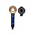 Secador de Cabelo Profissional ABC A3006 110V Azul/Dourado com Bocal Concentrador - Imagem 1