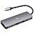 Hub USB-C Mtek DS-91TC 9 em 1 com 3 USB, RJ-45, HDMI, SD e Microfone - Imagem 1