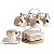 Conjunto Elegante de 6 Xícaras e Pires com Suporte para Café ou Chá - Imagem 1