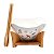 Tigela de Salada de Porcelana com Base de Madeira 23X23X12CM - Imagem 1