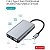 Hub USB-C 7 em 1 com RJ45, VGA, 3x USB 3.0 e HDMI - Sate A-HUBC57 - Imagem 1