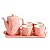 Conjunto de Xícaras com Bule e Bandeja - 6 Peças Elegantes - Imagem 1