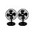 Ventilador Hye FD30ABW 50W 127V - Kit com 2 Unidades, 4 Velocidades, Ideal para Ambiente Aconchegante - Imagem 1
