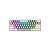 Teclado Mecânico Gamer Redragon Fizz K617 RGB 60% - Cinza e Branco, Switch Vermelho - Imagem 1