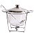 Rechaud de 4 Litros em Aço Inox com Tampa de Vidro - Elegância e Praticidade - Imagem 1