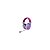 Fone de Ouvido Redragon H848PL IRE Pro Wi-Fi Purple - Imagem 1