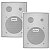 Caixa de Som Passiva Frahm PS200 New 30RMS Branca com Suporte (Par) - Imagem 1