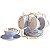 Conjunto de 6 Xícaras e Pires com Suporte para Café ou Chá Elegante - Imagem 1