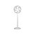 Ventilador de Parede Xion Slim XI-V16 220V - Branco Elegante e Eficiente - Imagem 1