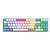 Teclado Gamer Redragon K628WG-RGB Pollux RGB USB - Branco Cinza - Imagem 1